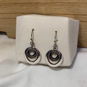 Elegant Silver Hoop Earrings